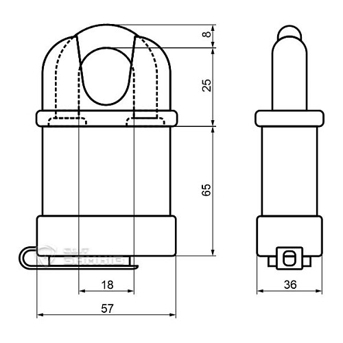 Замок навесной ABUS Extreme-83WPCS/53 Bravus-1000 (3 ключа) - Фото №3