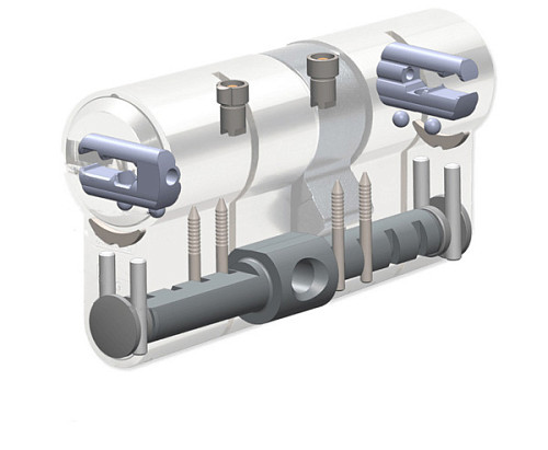 Циліндр половинка ABUS Bravus 3500 MX Magnet (модульний) 45 (35*10) нікель сатин 3 ключа - Фото №3