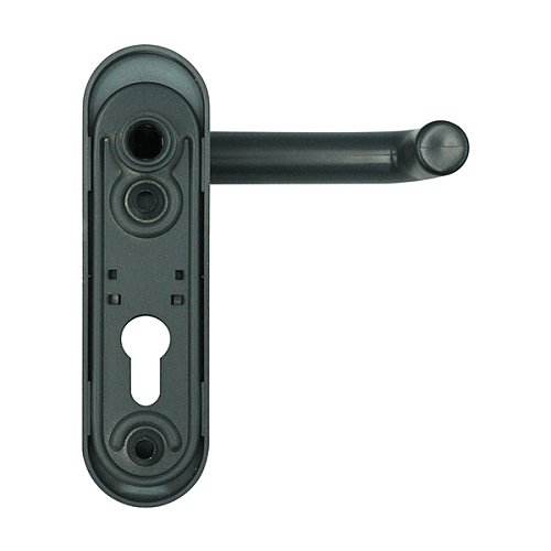 Ручки противопожарные на планке MARVON SP1 нажимная-нажимная 72мм серый глянец - Фото №3