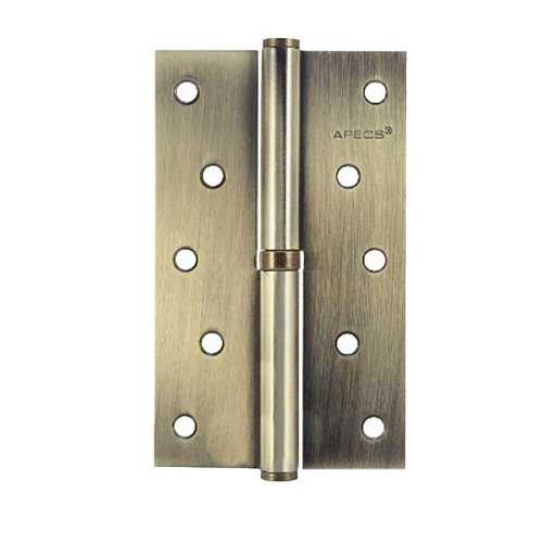 Петля APECS Steel 125*75 мм - AB бронза L левая