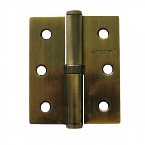 Петля APECS Steel 75*62 мм - AB бронза L левая