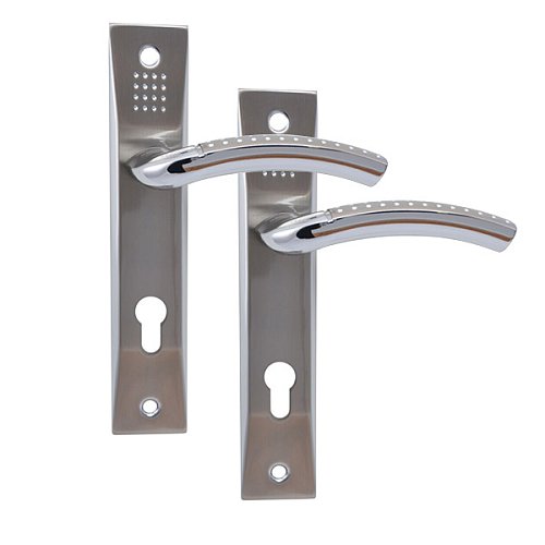 Ручки на планці SIBA Bari 85 матовий нікель/хром - Фото №1