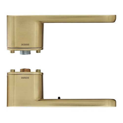 Ручки на розетте GAVROCHE GRclick сатиновое золото/белый - Фото №5