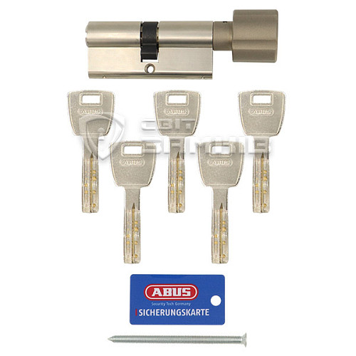 Цилиндр ABUS X12R 105T (55*50T) никель сатин - Фото №5