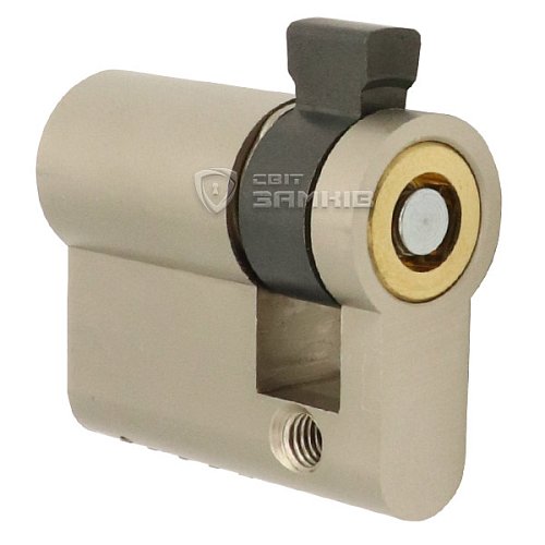 Цилиндр половинка TITAN K1 ML 75 (65*10) никель сатин 5 ключа - Фото №5