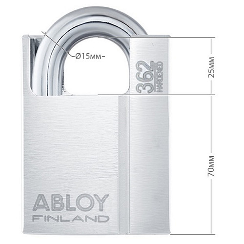 Замок навісний ABLOY PL362 Protec 2 ключа - Фото №7