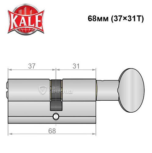 Цилиндр KALE 164 BM 68T (37*31T) SN - Фото №2