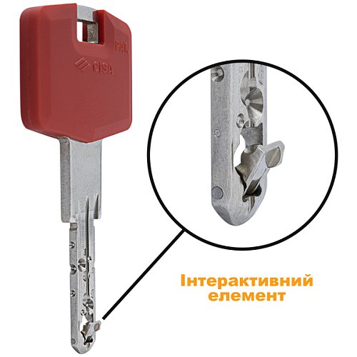 Циліндр CISA RX (модульний) 100T (30*70T) нікель матовий 3 ключі - Фото №11