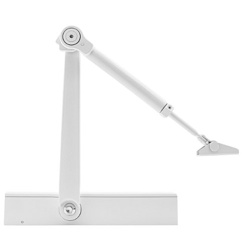 Доводчик CISA C1611.05.0.45 Professional Plus2 BC STD HO с фиксацией до 120 кг белый - Фото №4