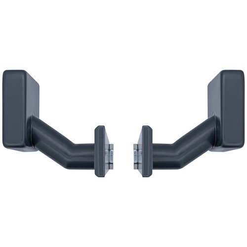 Ручки на планці ABARO Monaco FF фіксована-фіксована антрацит - Фото №4