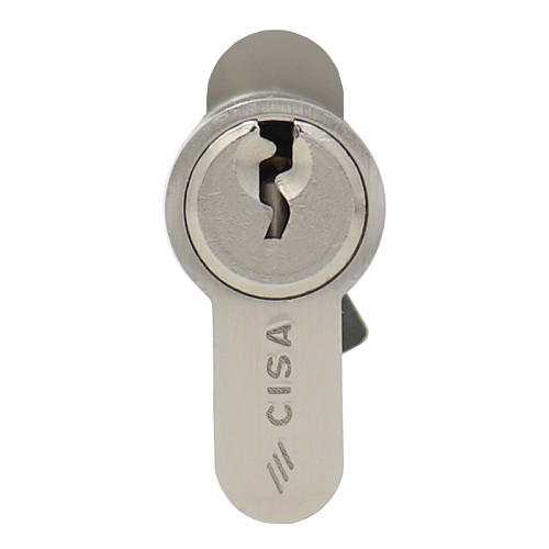 Циліндр CISA C2000 100T (50*50T) нікель матовий 3 ключі - Фото №3