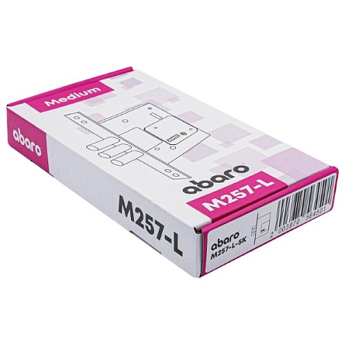 Механизм замка ABARO M257-L (BS60мм) матовый никель 5 ключей - Фото №10