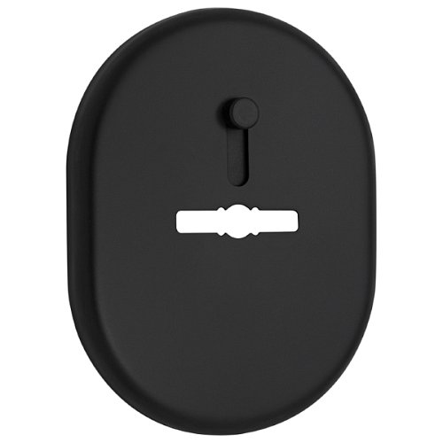 Накладка сувальдна AZZI FAUSTO MDM/NO/CV зі шторкою овальна стандарт чорний матовий - Фото №1