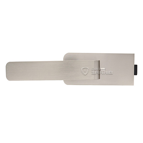 Ручка-заскочка WALA H4S32/SM1OM1 для скляних дверей магнітна з фіксатором B1 INOX нержавіюча сталь - Фото №4