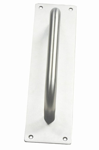 Ручка скоба на пластине AMIG мод.8 300/75 нержавеющая сталь (половинка)