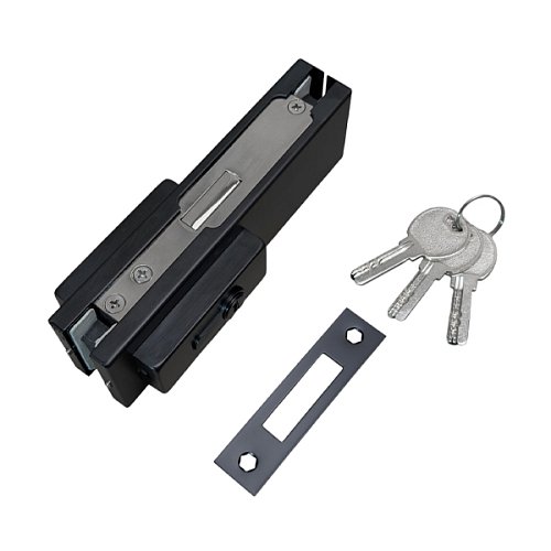 Замок накладной GLASS-M-TECH EK-50 для барной стеклянной двери черный - Фото №3