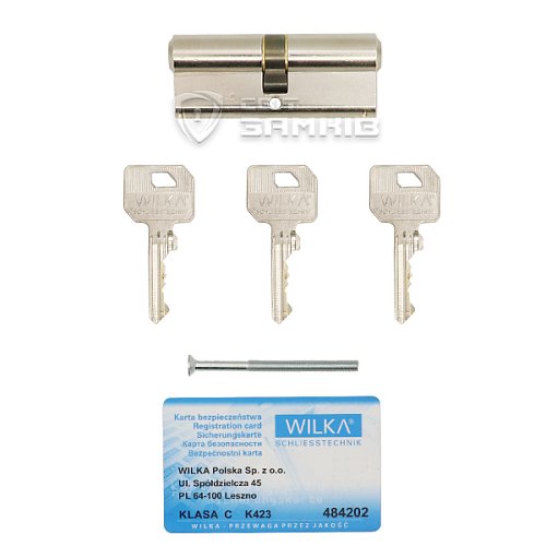 Цилиндр WILKA 1400 K423 80 (40*40) никель - Фото №5