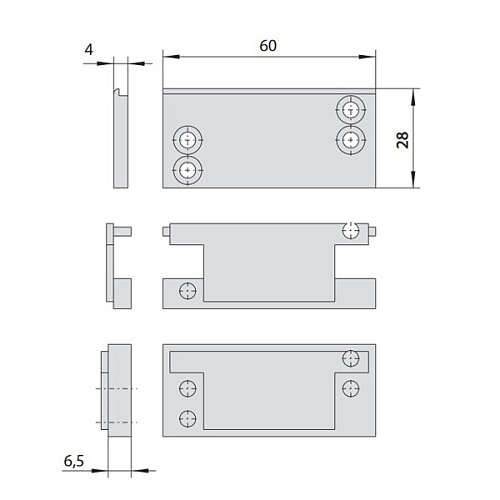 Ответная планка CISA 06141.80 верхняя - Фото №4