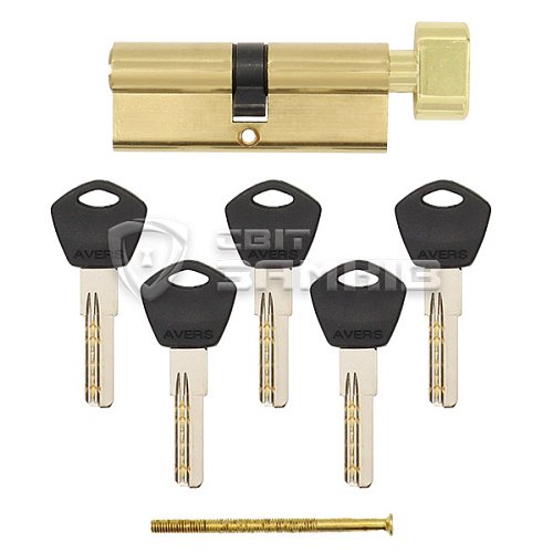 Циліндр AVERS DM 70T (30*40T) латунь полірована - Фото №4