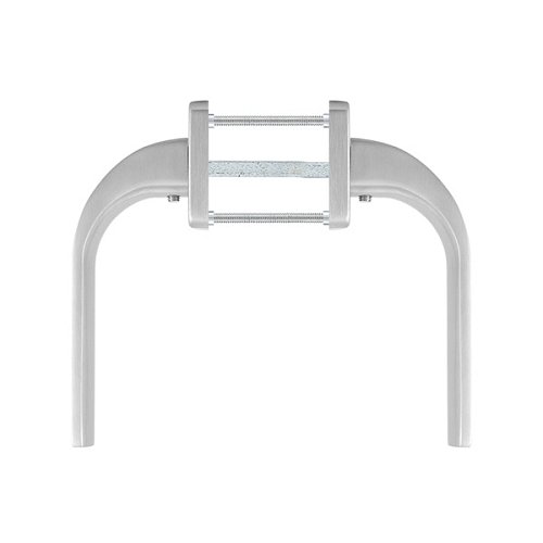 Ручки на розетте ROSTEX Fondi H53 нержавеющая сталь матовая - Фото №4