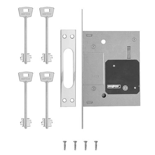 Механизм замка SANTOS 257L NC (BS60мм) никель - Фото №7