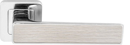 Ручки на розетте RDA Insert (Novelty-RY40) тонкая розетта хром/дуб атланта - Фото №2