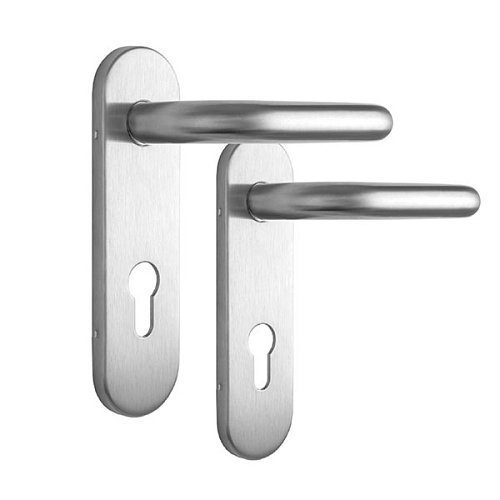 Ручки противопожарные на планке SANTOS B002SS 72 мм нержавеющая сталь. - Фото №1