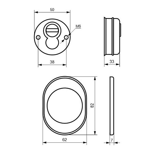 Протектор AZZI FAUSTO F23 Antitubo 33 мм никель сатин - Фото №5