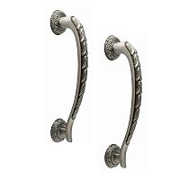 Ручка скоба TRION 00308 250 мм (комплект) SILVER античное серебро