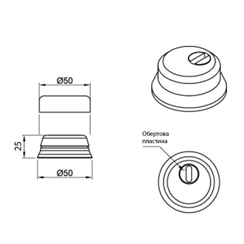 Протектор CIPIERRE 359C/SV H25 AVNO чорний - Фото №2