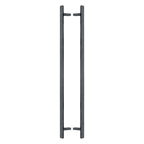 Ручки скобы ABARO Sydney 45° L:1800 X:1600 W:40*20mm SS 304 антрацит RAL 7016 (комплект) - Фото №1