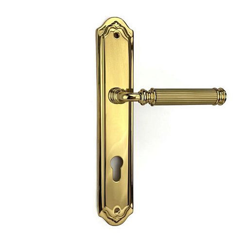 Ручки на планке FADEX Rania 246/P04 PZ L03 85 мм латунь полированная/латунь матовая - Фото №2