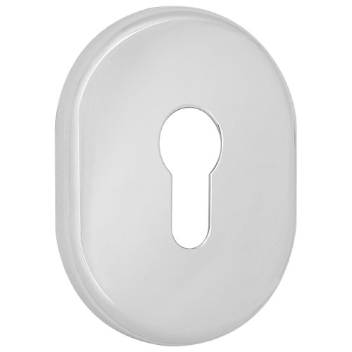 Накладка на серцевину AZZI FAUSTO MY/CL овальна стандартна хром полірований - Фото №1