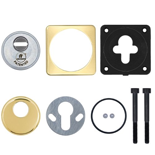 Протектор AZZI FAUSTO Antitubo SB 25 мм ME50/QSLIM/O квадратний латунь полірована - Фото №7