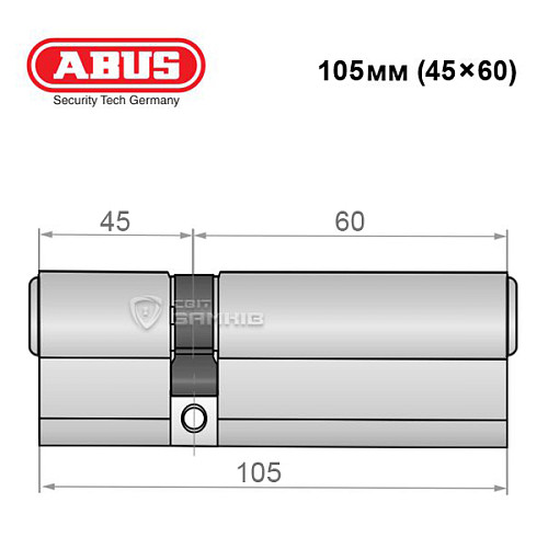 Цилиндр ABUS Vitess 4000 MX (модульный) 105 (45*60) никель сатин - Фото №8