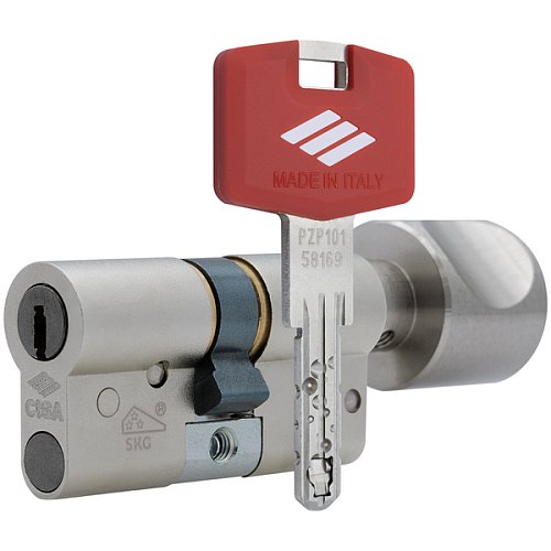 Циліндр CISA RX (модульний) 105T (30*75T) нікель матовий 3 ключі - Фото №1