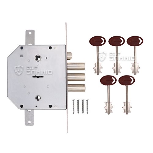 Механізм замка SHERLOCK 06.42 лівий (BS66,5*42мм) 5 ключів - Фото №4