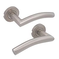 Ручки на розеті CISA PL Arcus кругла розета 07070.72 нержавіюча сталь