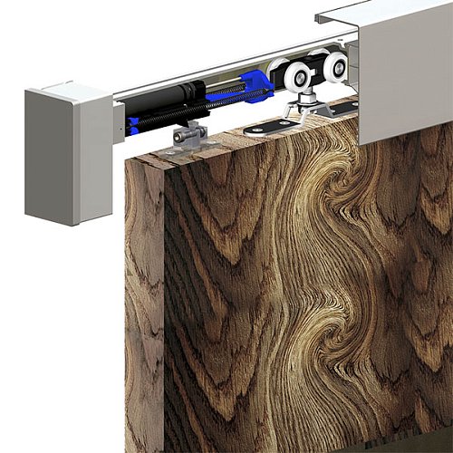 Розсувна система VALCOMP Herkules HS120 довжина 4 м (2+2) на 2 полотна вагою до 120 кг - Фото №4