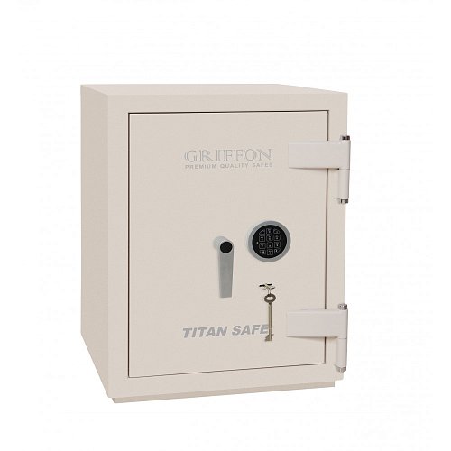 Сейф вогнезламостійкий GRIFFON CL II.60.K.Е CREAM - Фото №1
