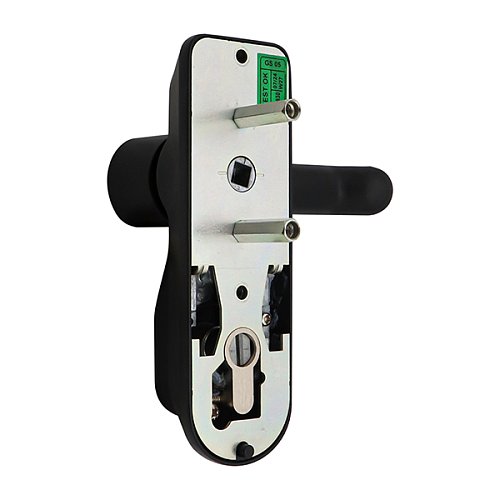 Ручка на планке CISA 07078.68 наружная с цилиндром для накладной антипаники черный - Фото №5