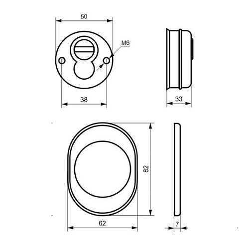Протектор AZZI FAUSTO F23 33 мм матовый хром - Фото №5