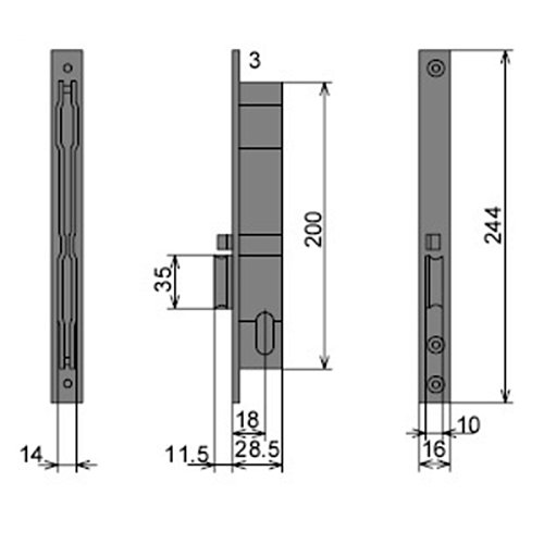 Электромеханический замок CISA 14020.18.2 (BS18мм) правый - Фото №8