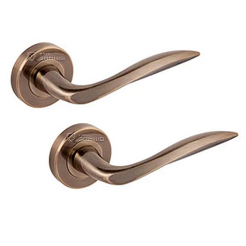 Ручки на розеті APECS H-0479-A AB антична бронза - Фото №1