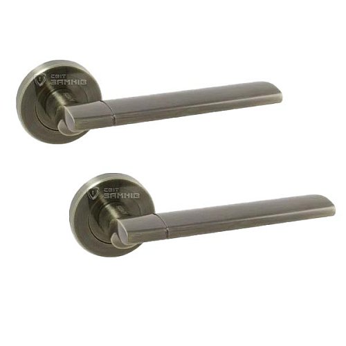 Ручки на розеті APECS H-0492-Z AB антична бронза - Фото №1