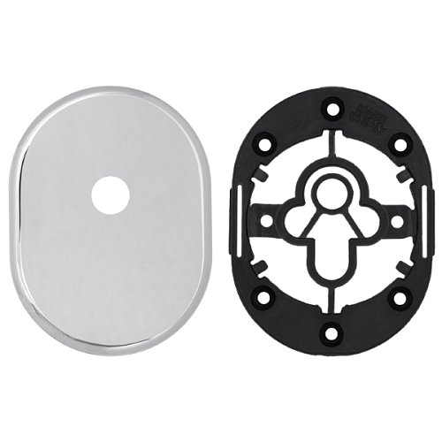 Накладка під шток AZZI FAUSTO MP/CL овальна стандарт хром полірований - Фото №3