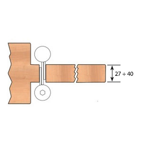 Петля барная ALDEGHI LUIGI 87AO125-40 125 мм ОА античная латунь - Фото №9