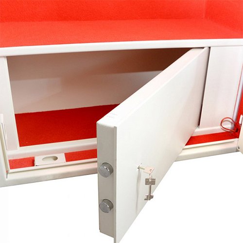 Сейф для зброї GRIFFON GD.840.E.T GLASS CREAM з ударотривким склом - Фото №6