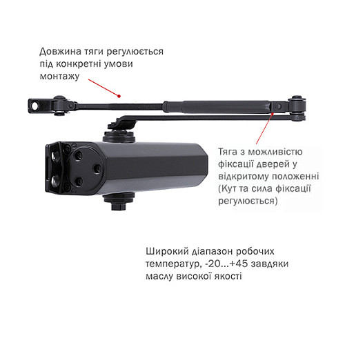 Дотягувач RYOBI D-2055V BC STD до 100кг FIRE Чорний - Фото №5