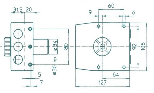 Замок накладной MOTTURA 30.401VD50C5 (BS64мм) правый 5 ключей - Фото №11